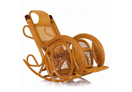 Кресло-качалка из ротанга Alexa Siamceladon