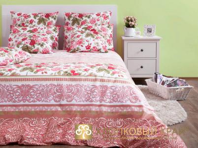 Комплекты постельного белья Хлопковый Край. Цвет: красный, персиковый, розовый