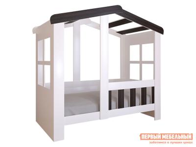 Детская кровать  Астра Домик Белый / Венге, Без ящика РВ Мебель. Цвет: белый