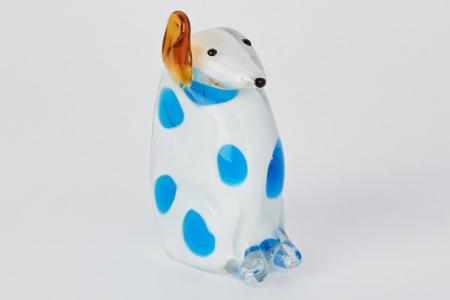 Статуэтка Собака Hoff. Цвет: белый, голубой