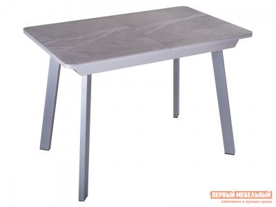 Кухонный стол  Диско Серый, керамгранит / Серый Серые ножки Домотека. Цвет: серый