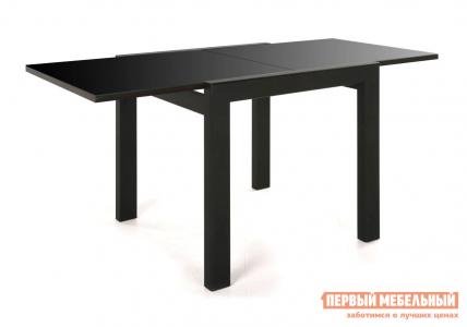 Кухонный стол  Джокер-Бизнес Венге / Стекло черное СтолЛайн. Цвет: черный