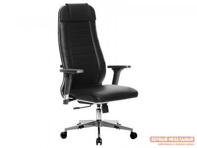 Кресло руководителя  МЕТТА-29/подл.200/осн.004 Черный, экокожа перфорированная Метта. Цвет: черный