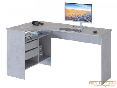 Письменный стол  СПм-25 Левая, Бетон Сокол. Цвет: серый