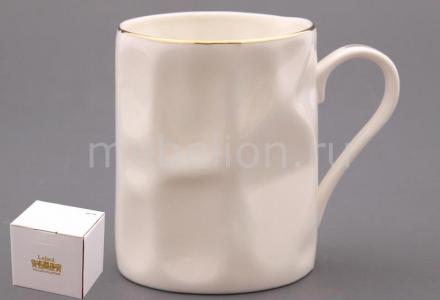 Чайная кружка 264-141 Porcelain manufacturing factory. Цвет: белый с золотой каймой