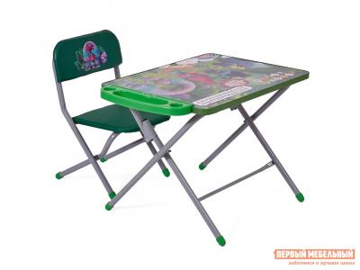 Столик и стульчик  Кидс-1 Зеленый (Тролли) Polini. Цвет: зеленый